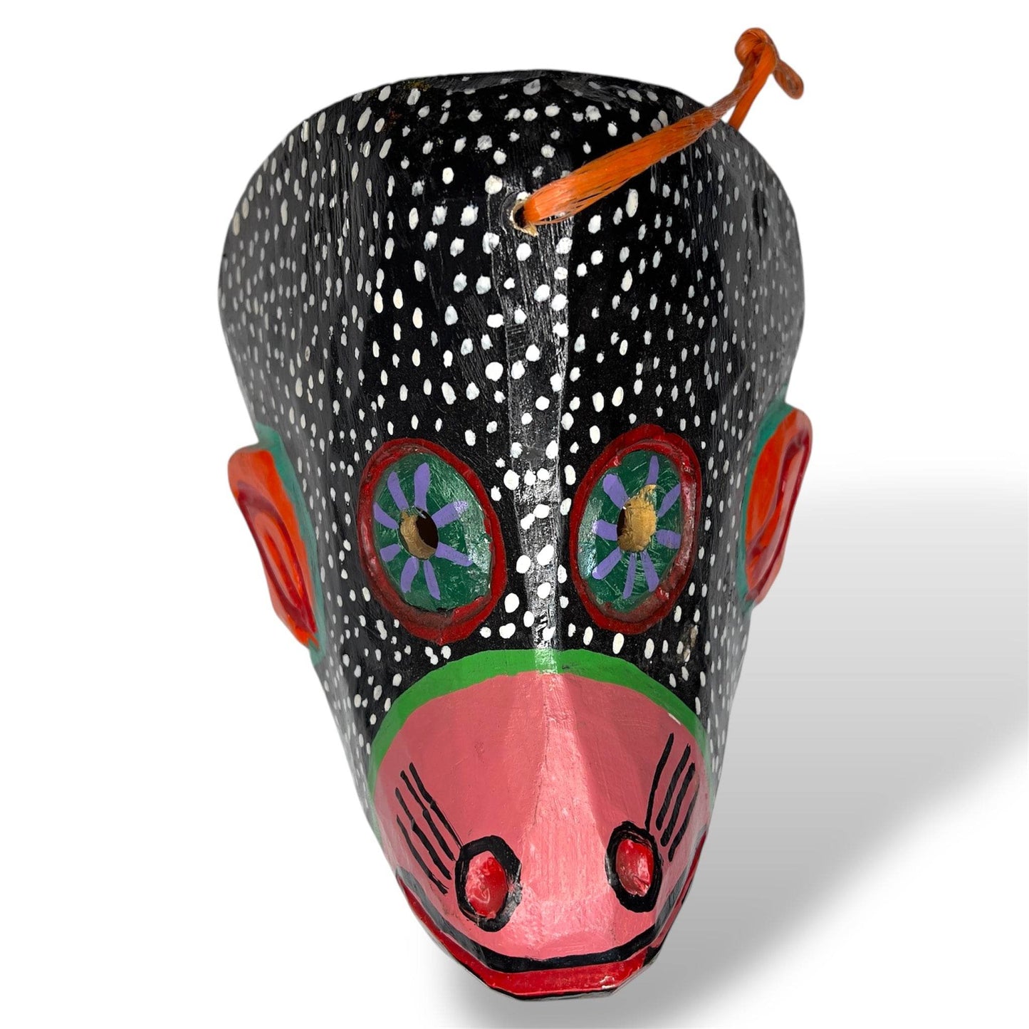 Guatemalan Pig Mask – “Floral Snout” Edition - From The Andes