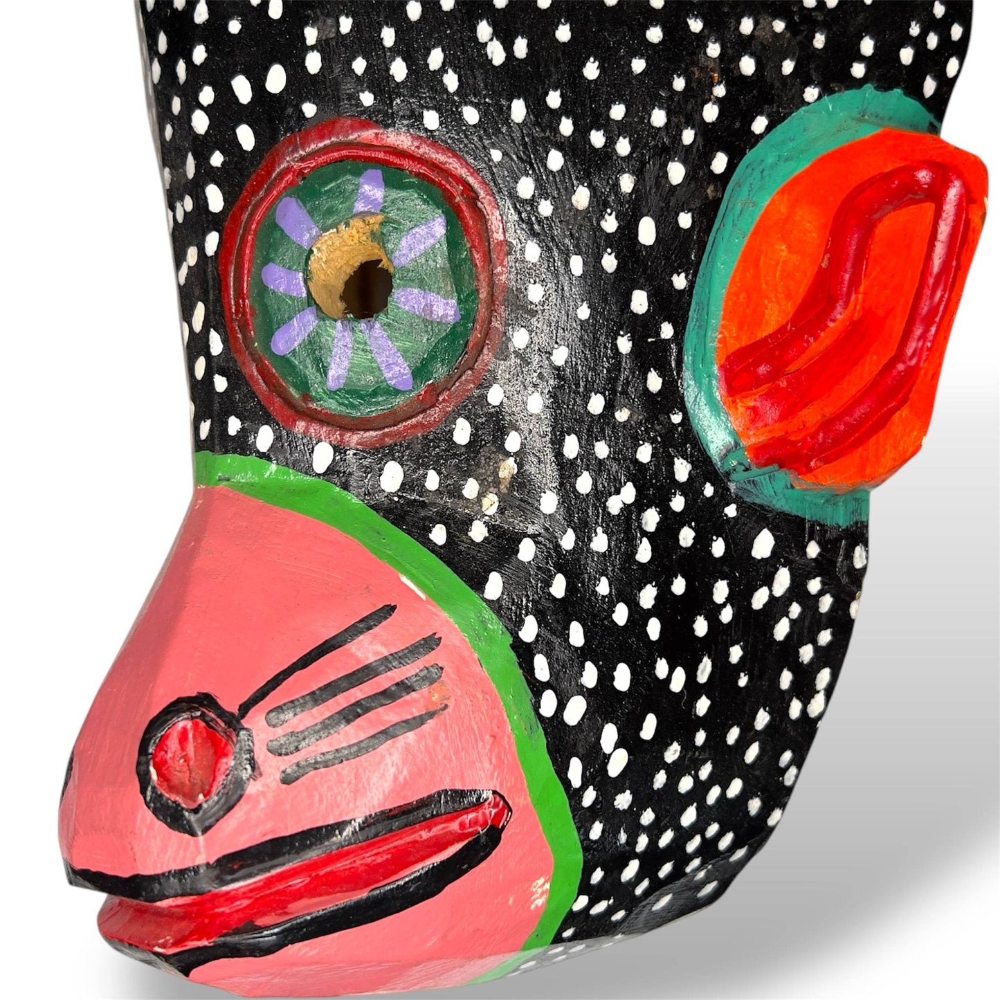 Guatemalan Pig Mask – “Floral Snout” Edition - From The Andes