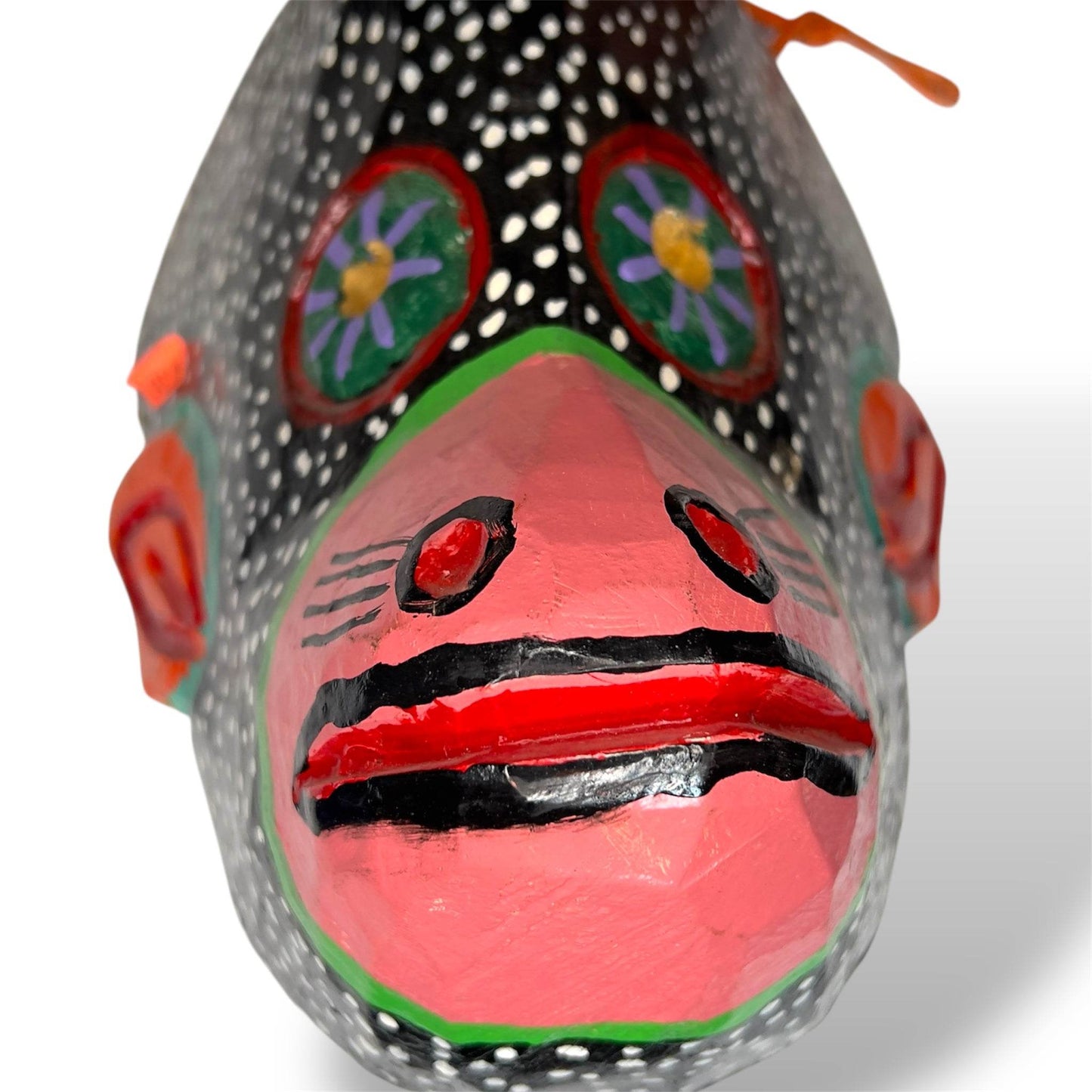 Guatemalan Pig Mask – “Floral Snout” Edition - From The Andes