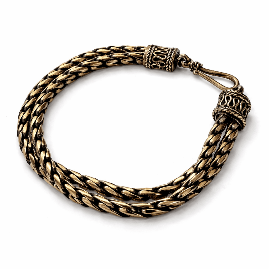 Balinese Sterling Silver Foxtail Bracelet - From The Andes