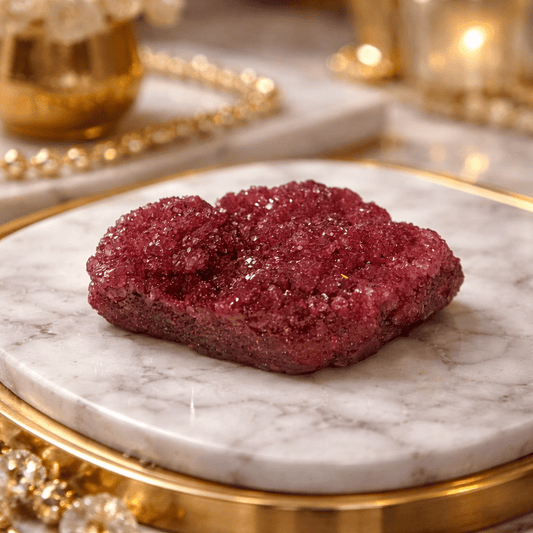 Brazilian Druzy Quartz Geode Crystal | Decorative Mineral Specimen - From The Andes