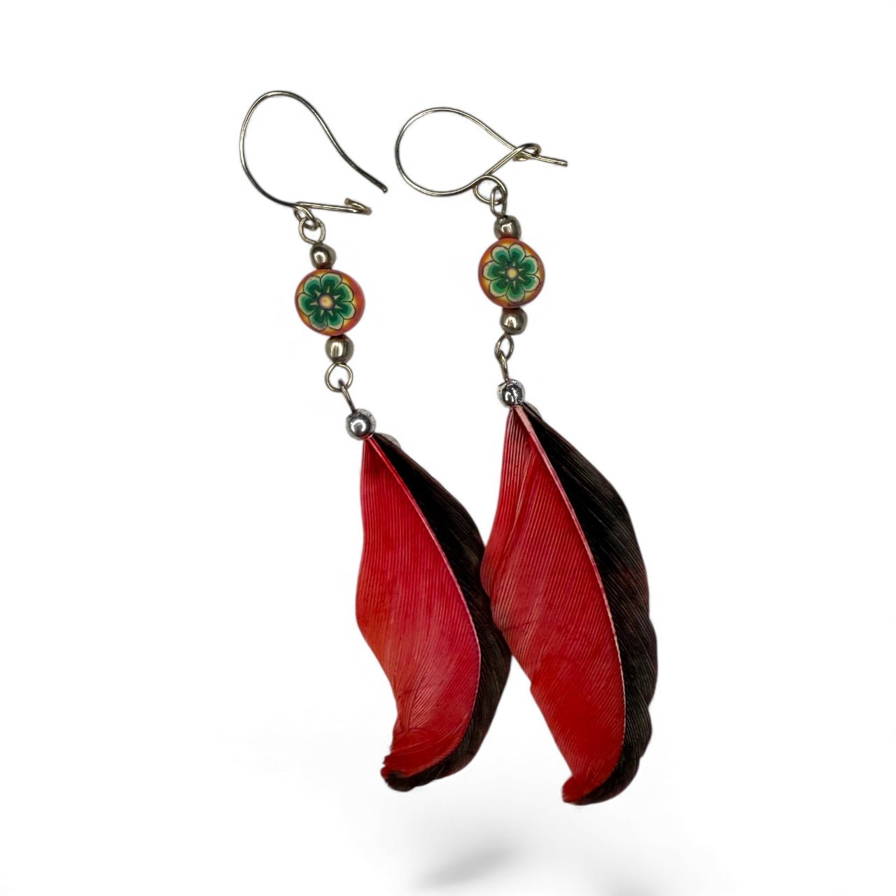 Carmine Bloom Earrings - From The Andes