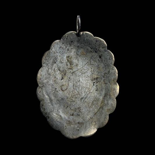 Four - Petal Silver Quarter Concho Pendant | Taos Pueblo Coin Silver by Taos Arts - From The Andes