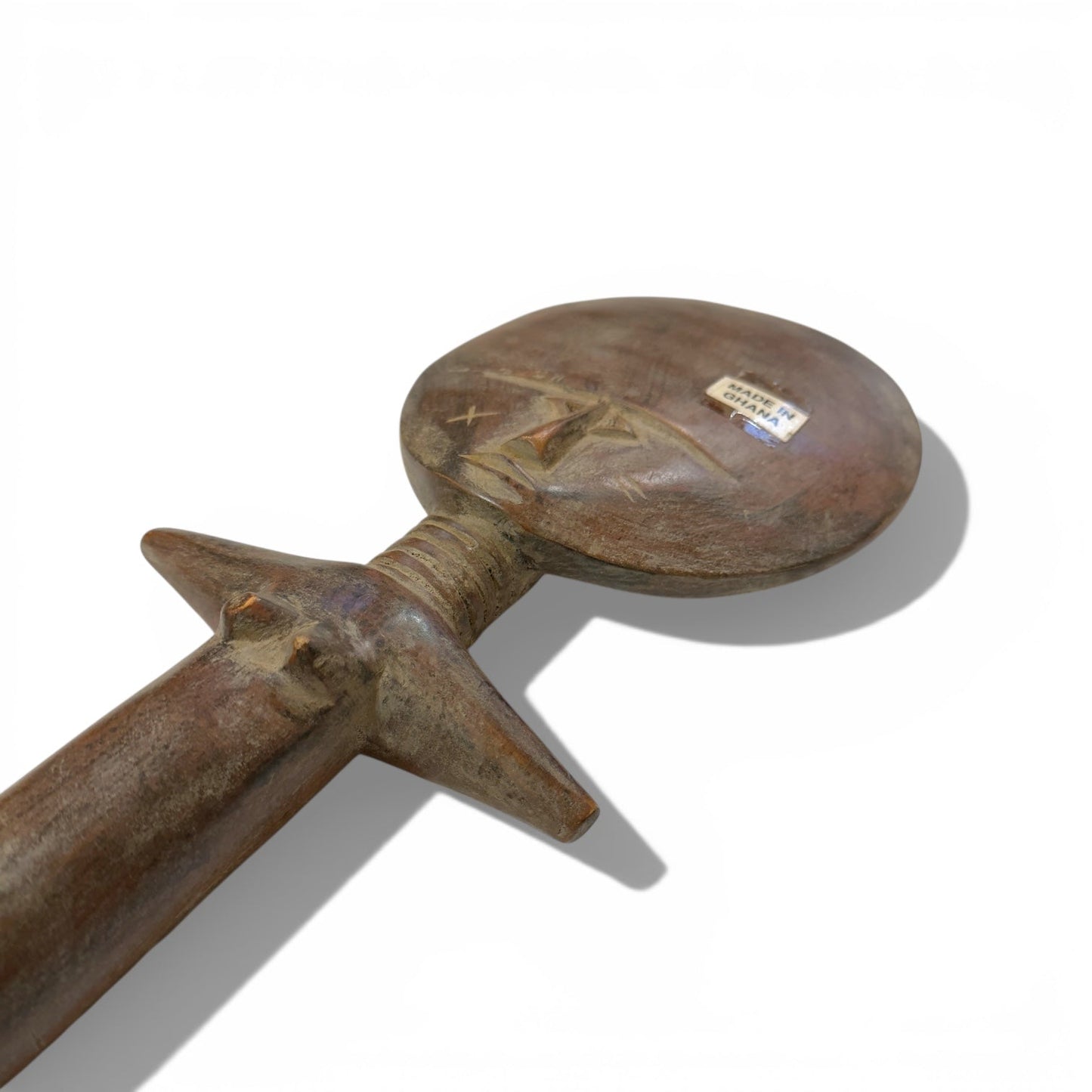 Ghanaian Hand - Carved Akua’ba Style Figure (14") - From The Andes