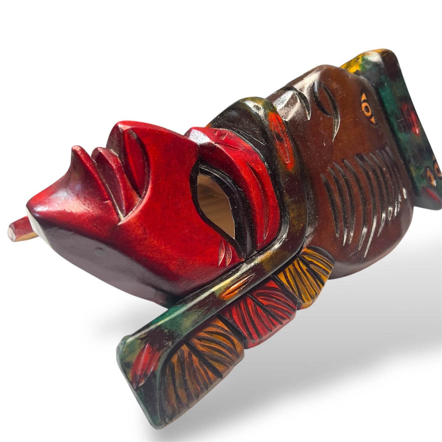 Guatemala Maya Dual - Spirit Mask | Serpent Guardian - From The Andes