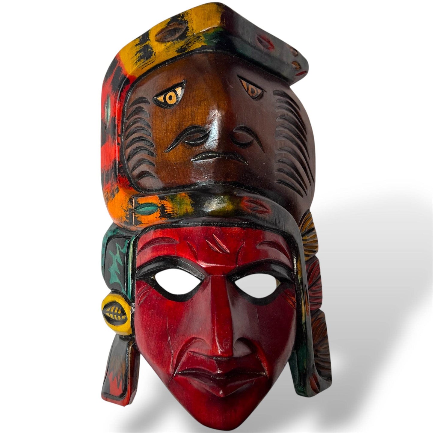 Guatemala Maya Dual - Spirit Mask | Serpent Guardian - From The Andes