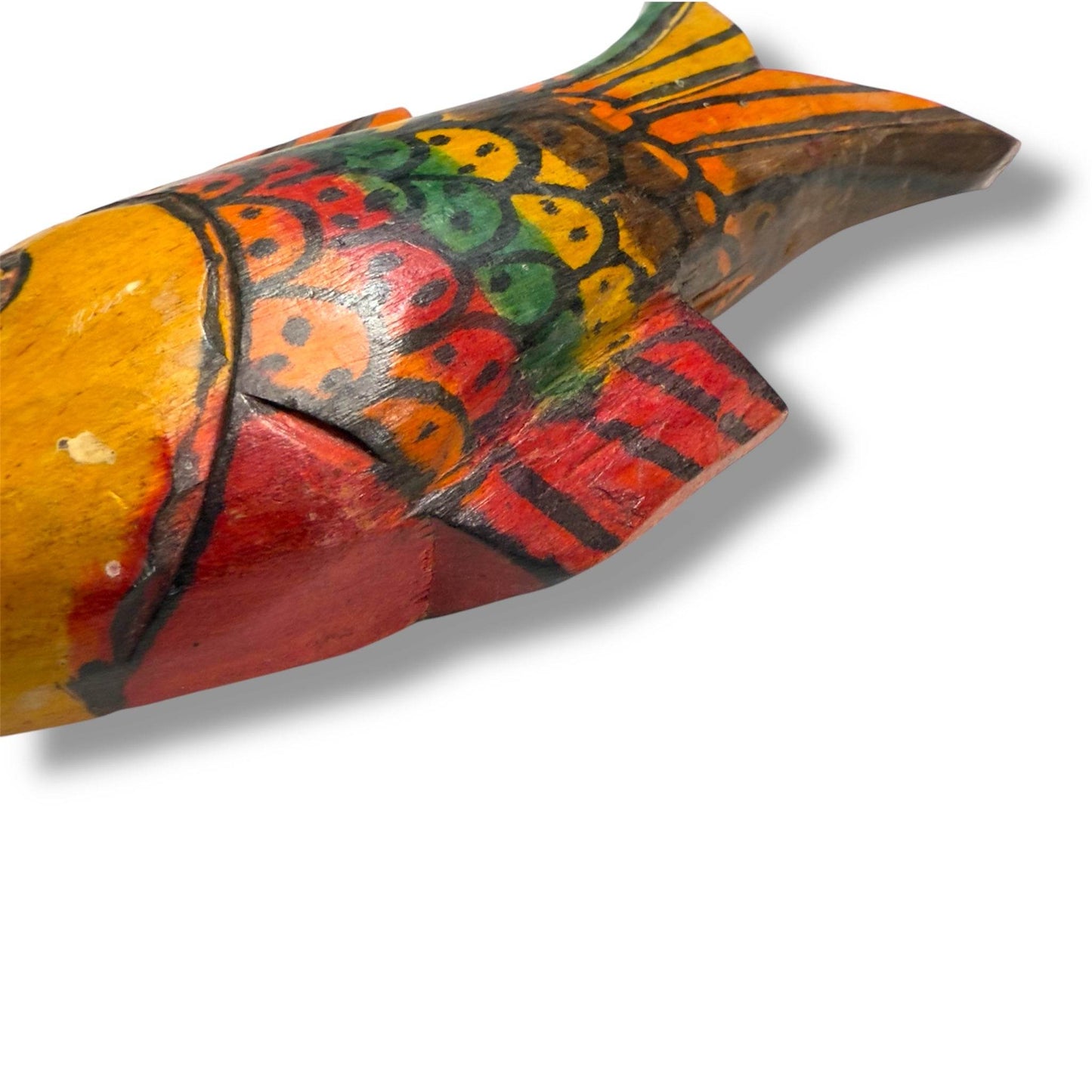Guatemalan Hand Carved Fish | Painted Folk Art - From The Andes