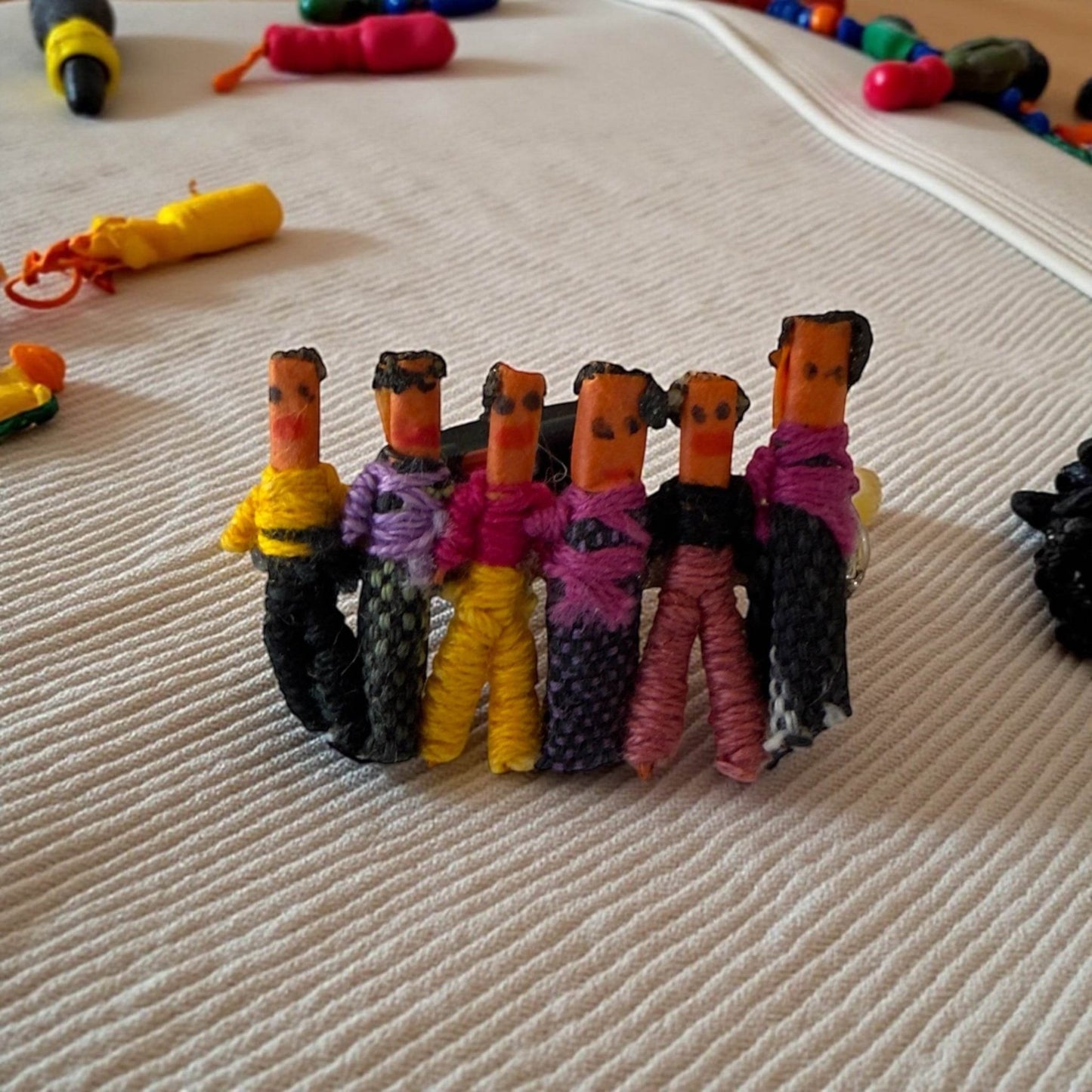 Guatemalan Worry Doll Brooch — Handmade Folk Art Pin - From The Andes