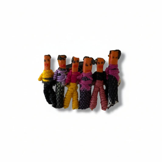 Guatemalan Worry Doll Brooch — Handmade Folk Art Pin - From The Andes
