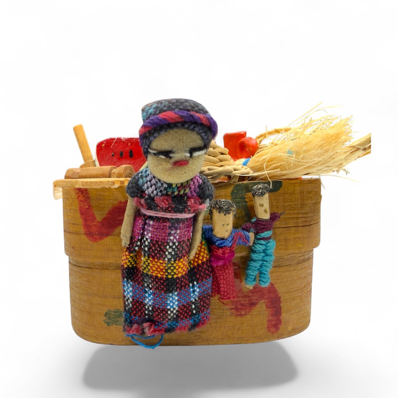 Guatemalan Worry Doll Market Box - From The Andes