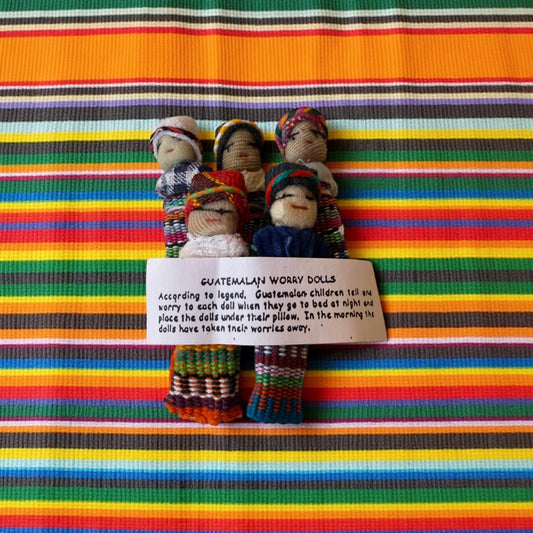 Guatemalan Worry Dolls — Handmade Set of 5 - From The Andes