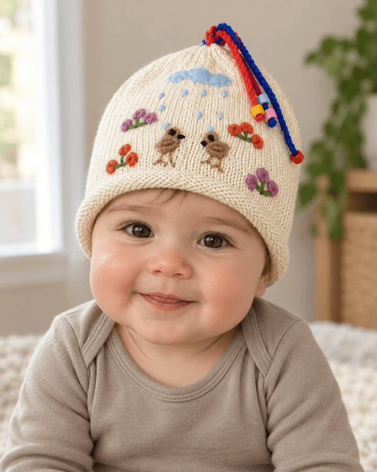 Little Stories from Peru | Hand-Embroidered Cotton Hats - From The Andes