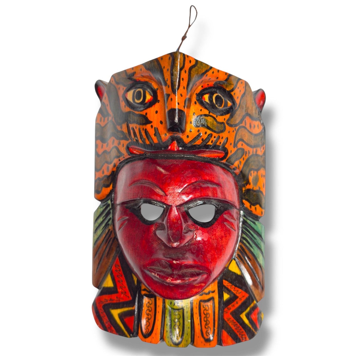 Mayan Spirit Warrior Mask | Jaguar - From The Andes