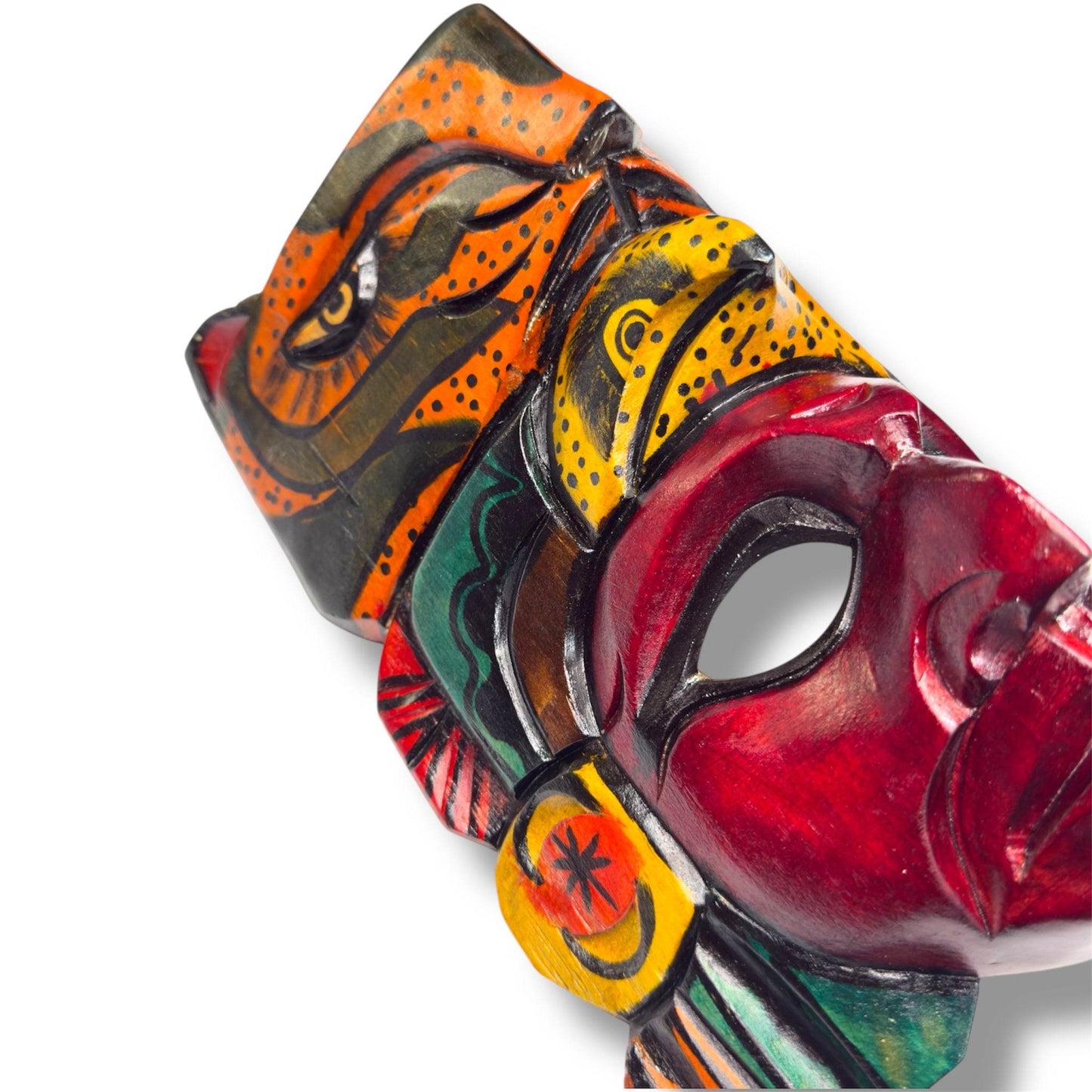 Mayan Spirit Warrior Mask | Jaguar and Eagle - From The Andes