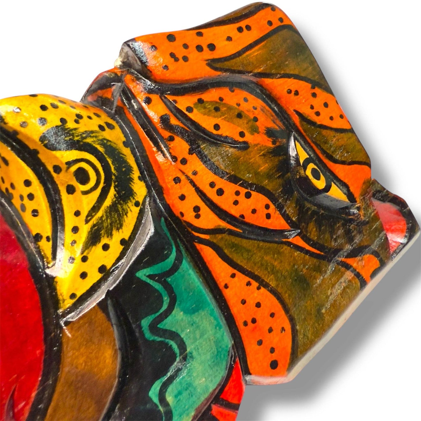 Mayan Spirit Warrior Mask | Jaguar and Eagle - From The Andes