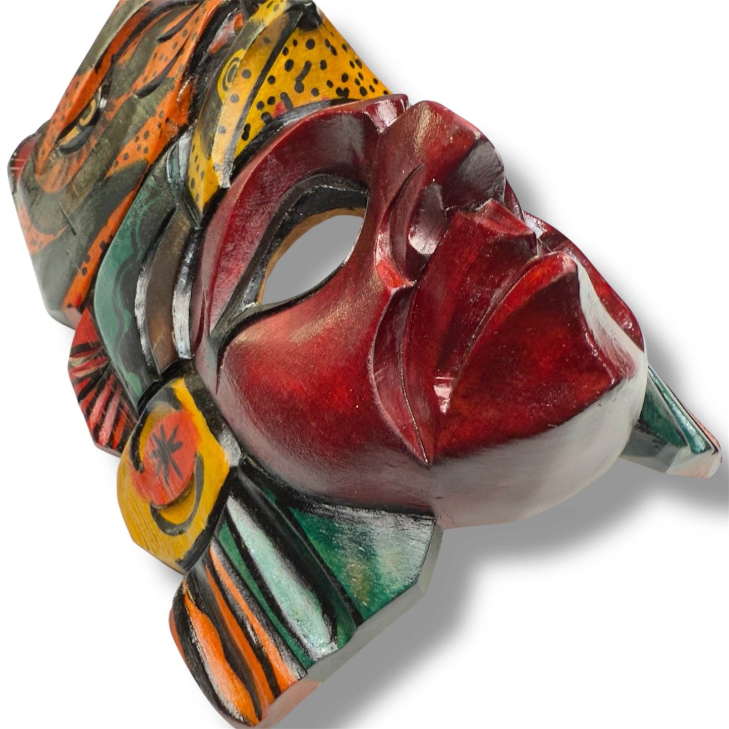 Mayan Spirit Warrior Mask | Jaguar and Eagle - From The Andes
