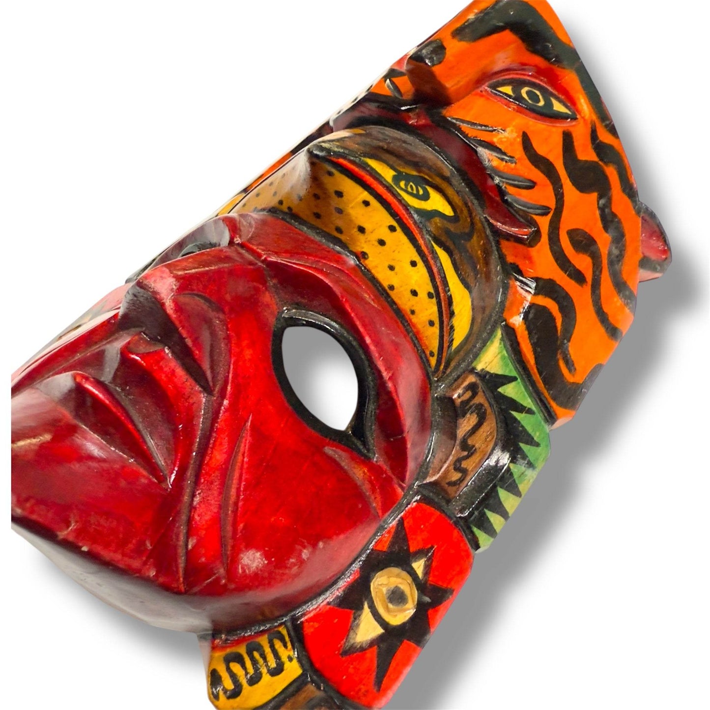 Mayan Spirit Warrior Mask | Jaguar and Eagle - From The Andes