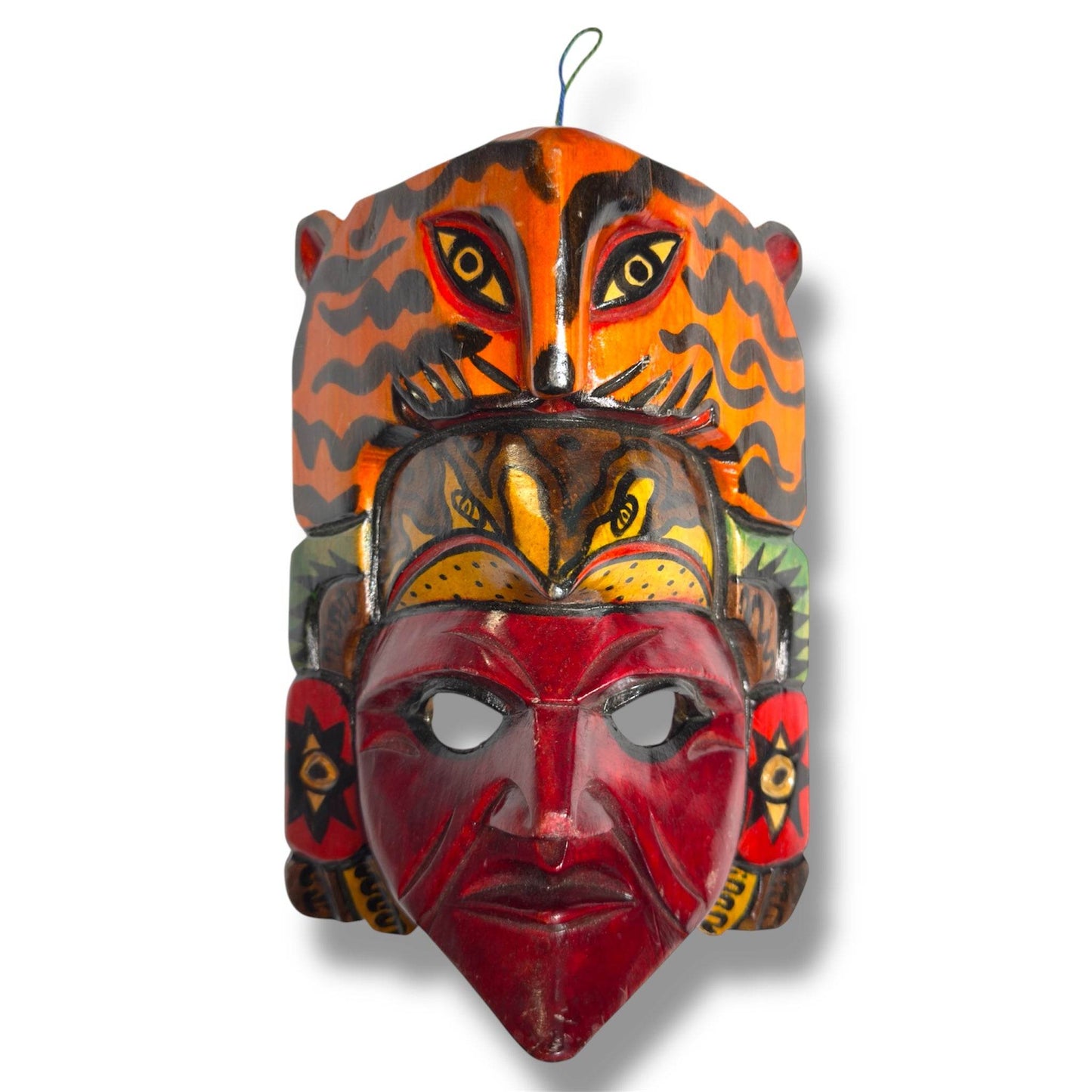 Mayan Spirit Warrior Mask | Jaguar and Eagle - From The Andes