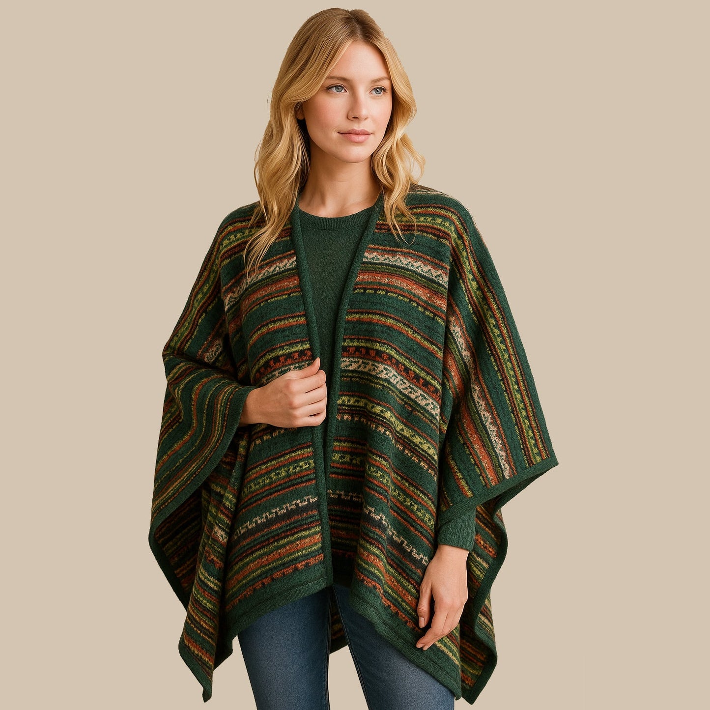 Meadow Sage Ruana - From The Andes