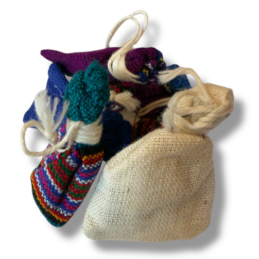 Mini Guatemalan Worry Doll Pouch - 1.5" - From The Andes