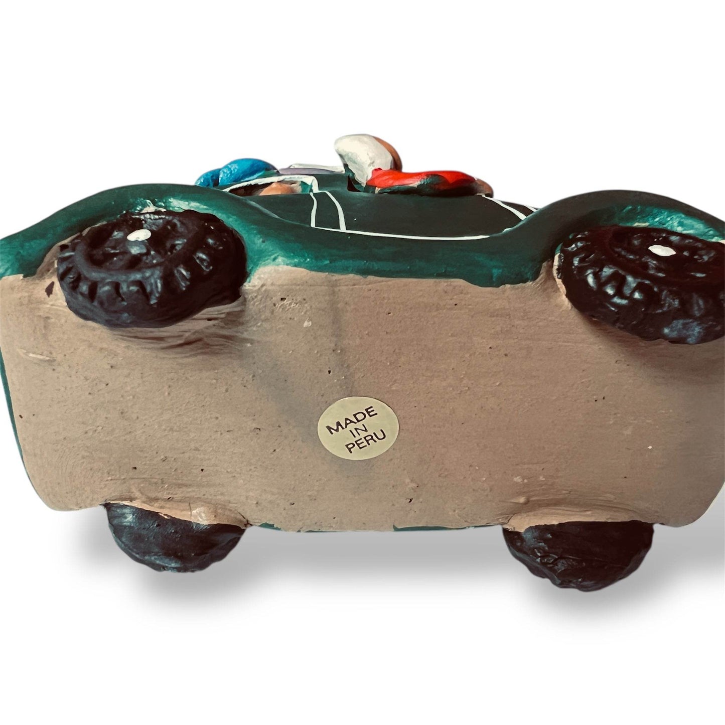 Peru Clay Taxi Sculpture – Los Viajero - From The Andes