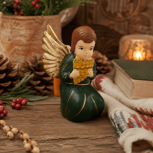 Peruvian Christmas Angel Figurine - From The Andes