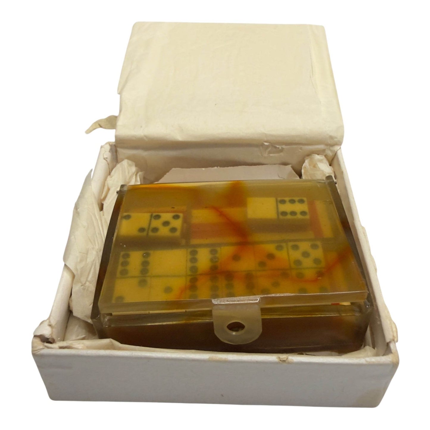 Rare Vintage La Grande Maison de Blanc Travel Domino Set - From The Andes