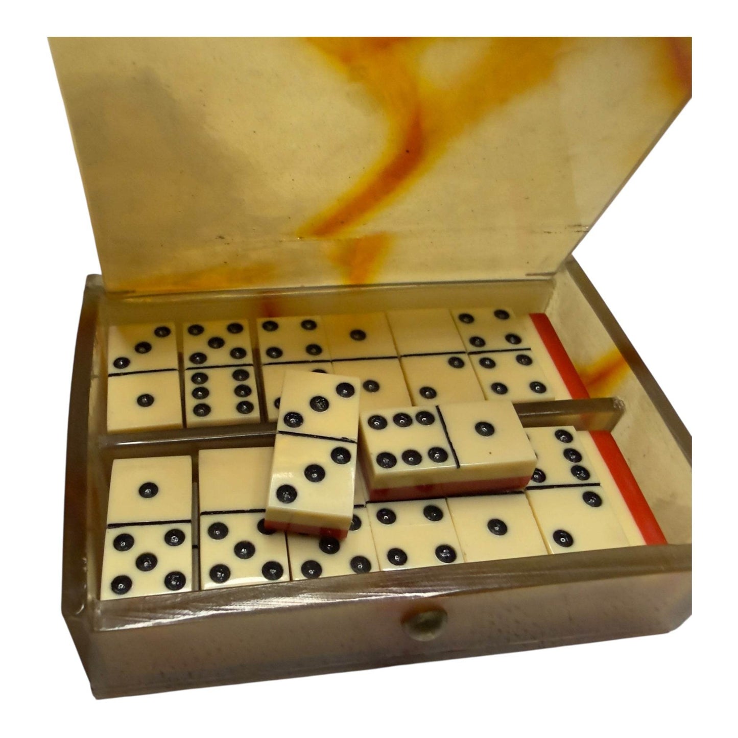 Rare Vintage La Grande Maison de Blanc Travel Domino Set - From The Andes