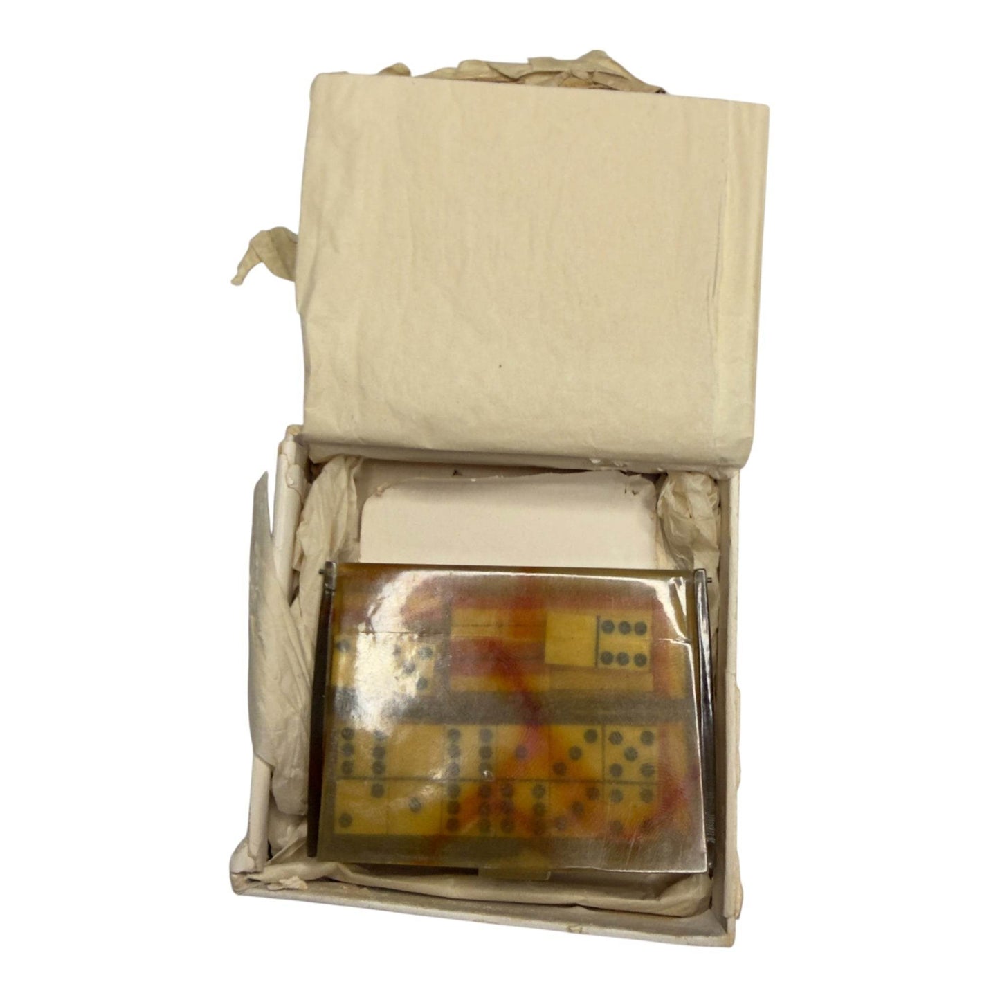 Rare Vintage La Grande Maison de Blanc Travel Domino Set - From The Andes