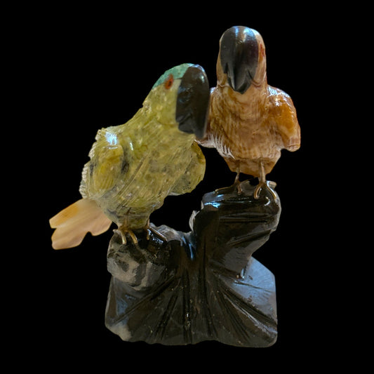 The GodParents: Hand - Carved Stone Macaws - From The Andes