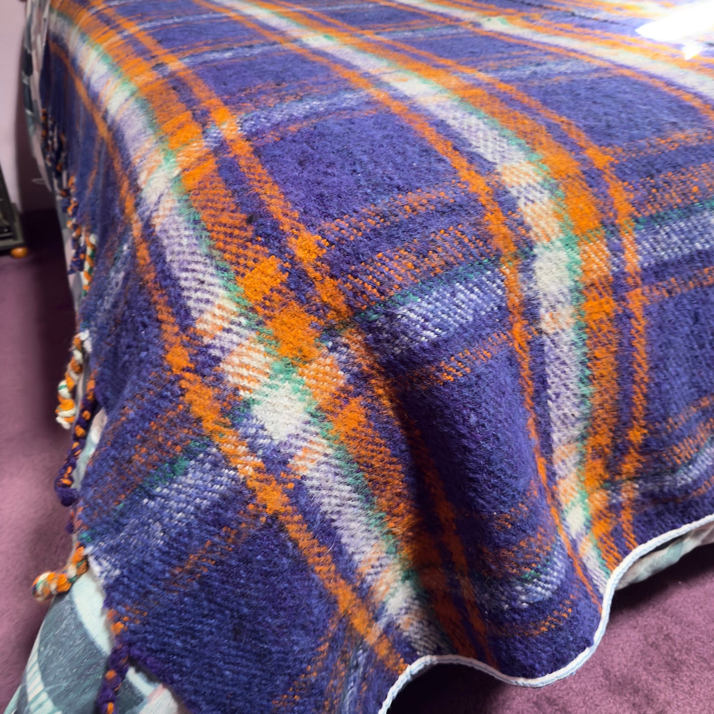 Vintage Bolivian Alpaca Heavyweight Blanket - From The Andes