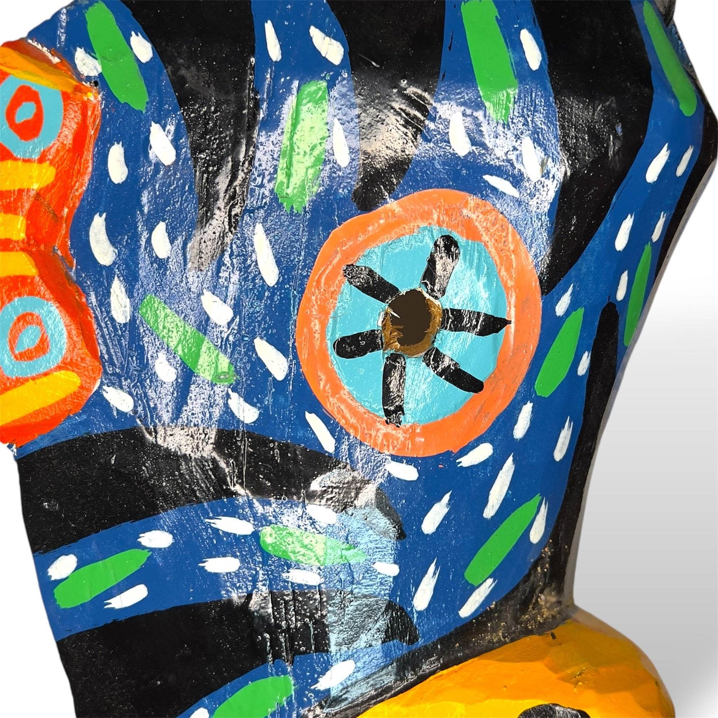 Vintage Guatemala Fish Mask - From The Andes