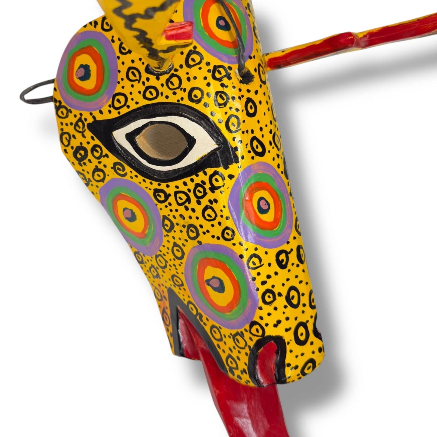 Vintage Guatemalan Deer Mask - From The Andes