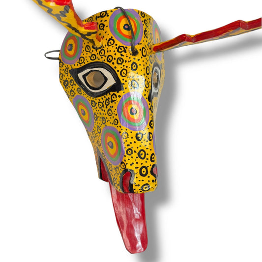 Vintage Guatemalan Deer Mask - From The Andes