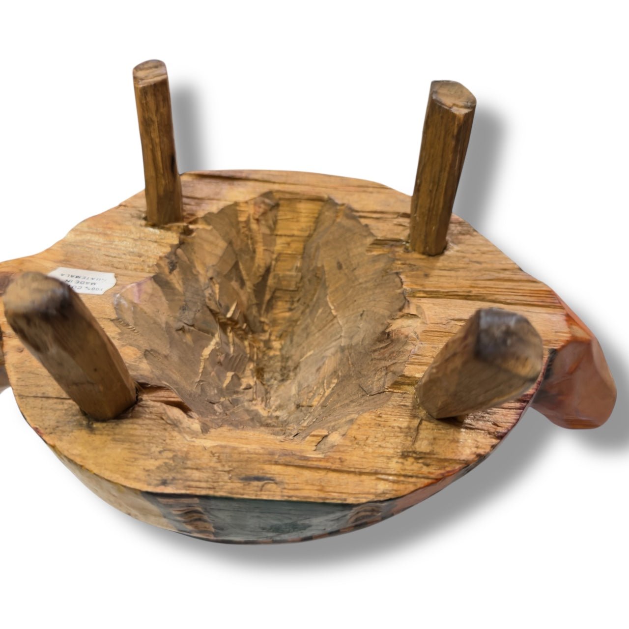 Vintage Guatemalan Hand - Carved Turtle Sculpture - From The Andes