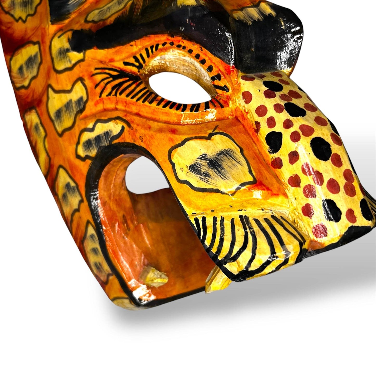 Vintage Guatemalan Jaguar Mask - From The Andes