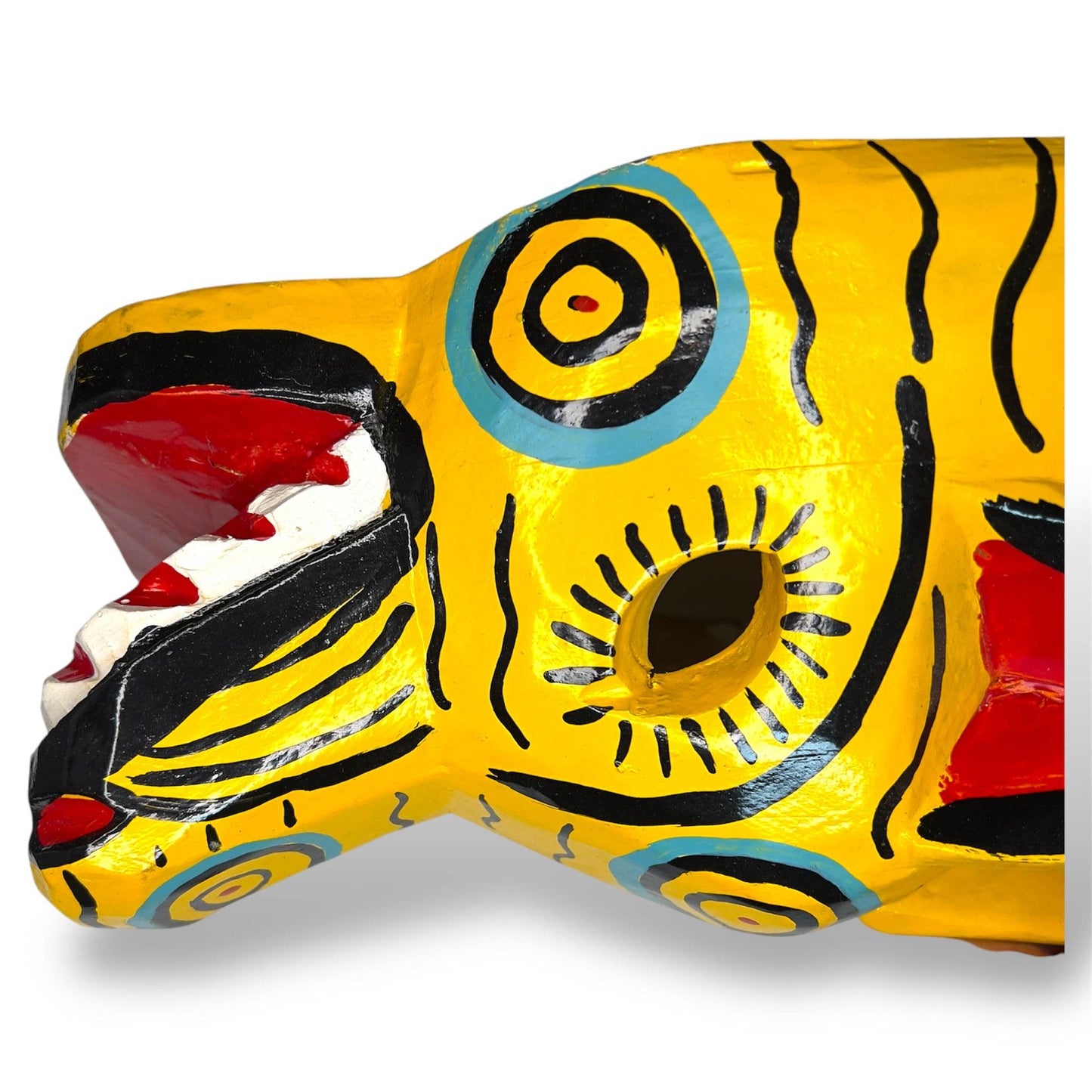 Vintage Guatemalan Jaguar Mask - From The Andes