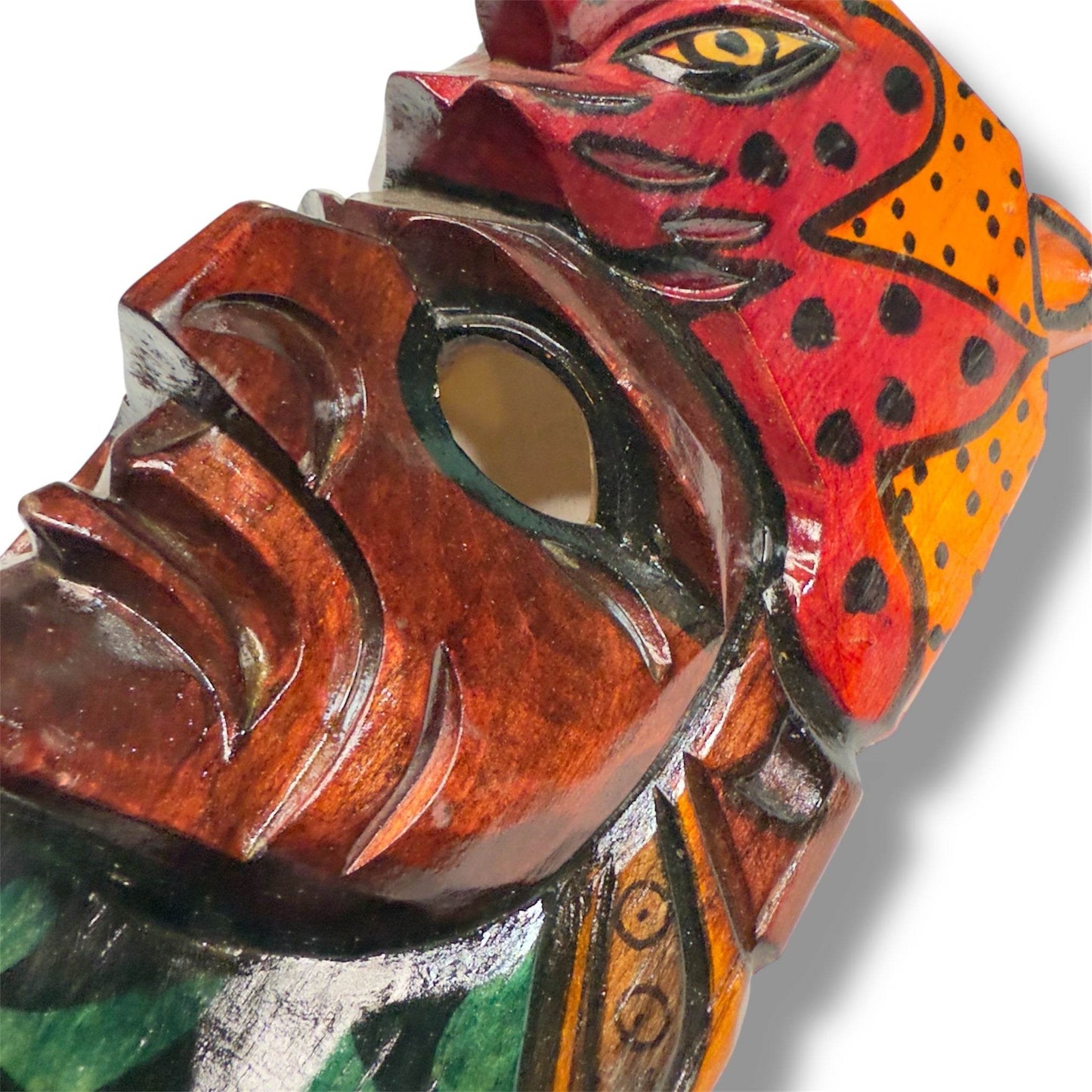 Vintage Guatemalan Jaguar Mask - From The Andes