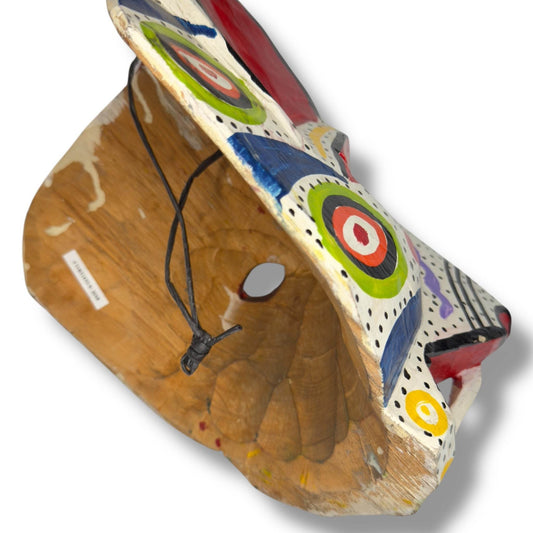 Vintage Guatemalan Jaguar Mask - From The Andes