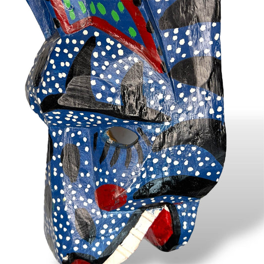 Vintage Guatemalan Jaguar Mask - From The Andes