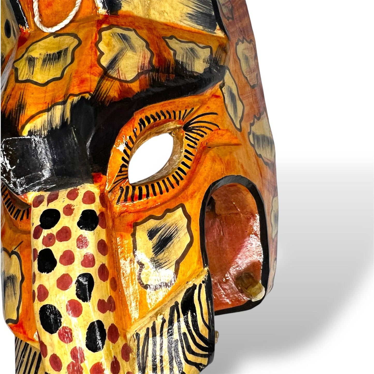 Vintage Guatemalan Jaguar Mask - From The Andes