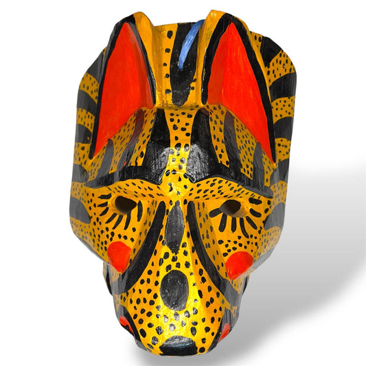 Vintage Guatemalan Jaguar Mask - From The Andes