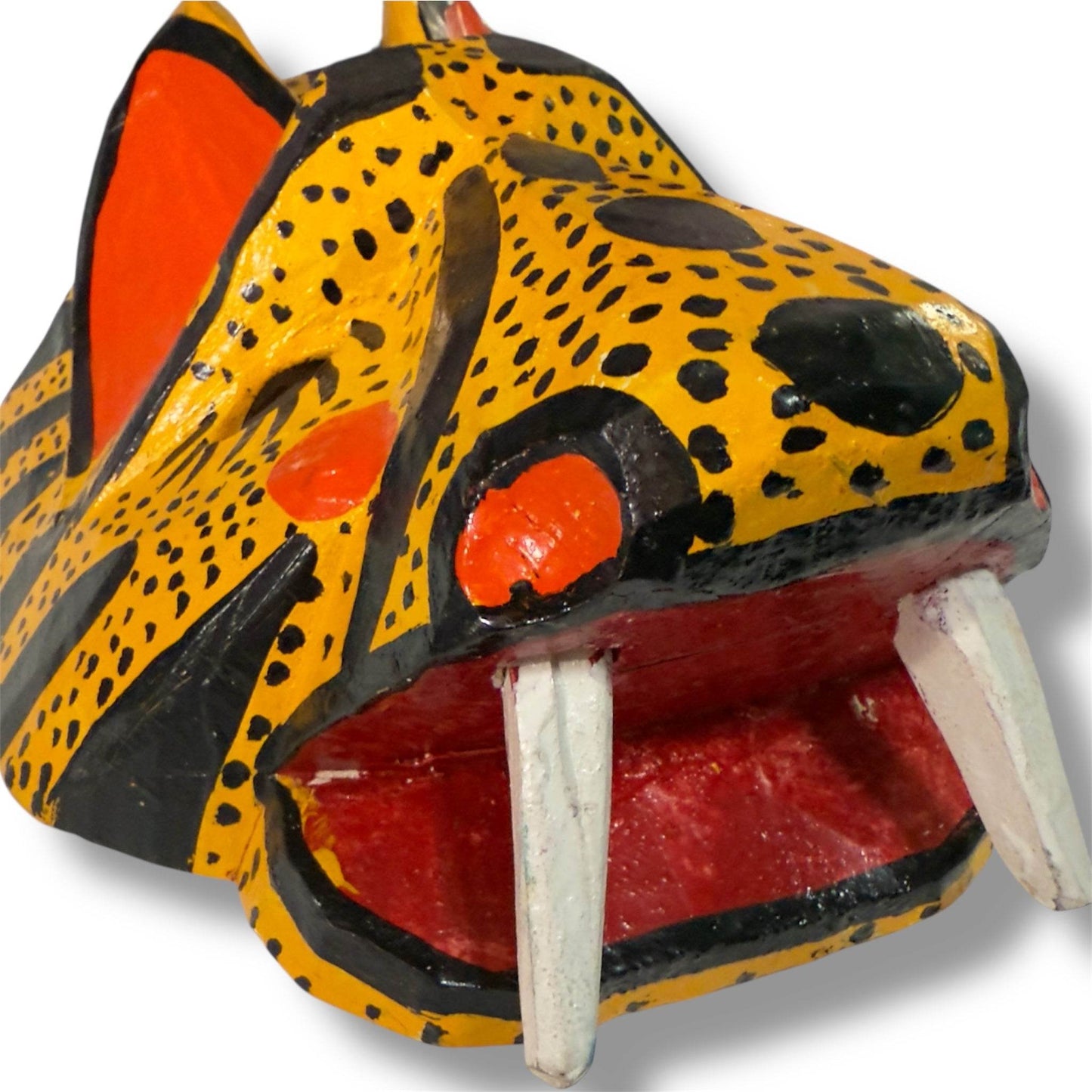 Vintage Guatemalan Jaguar Mask - From The Andes