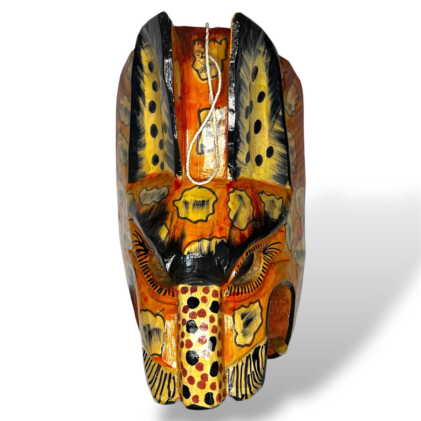 Vintage Guatemalan Jaguar Mask - From The Andes