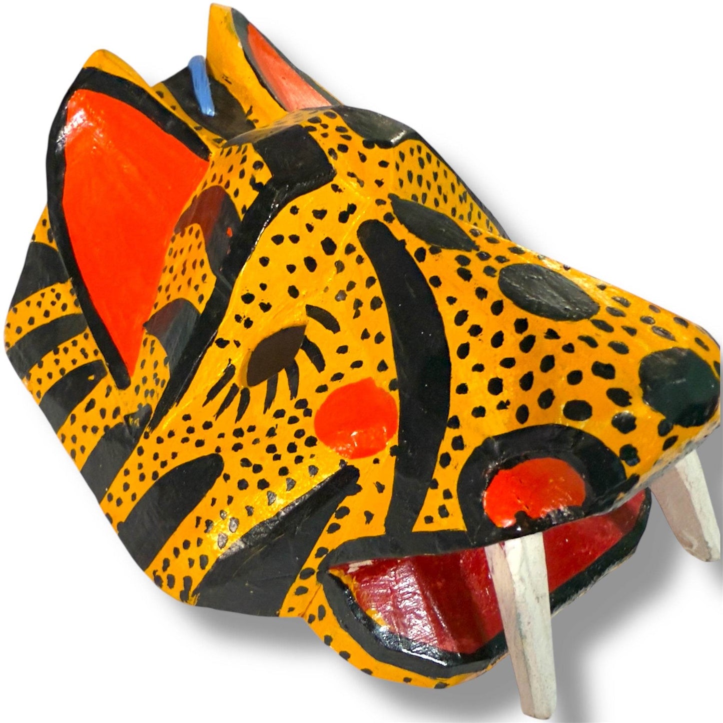 Vintage Guatemalan Jaguar Mask - From The Andes