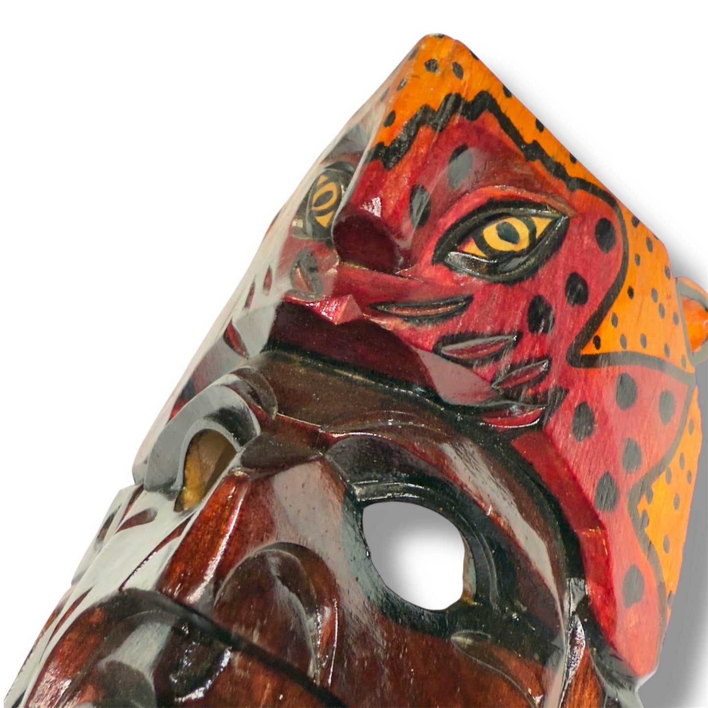 Vintage Guatemalan Jaguar Mask - From The Andes