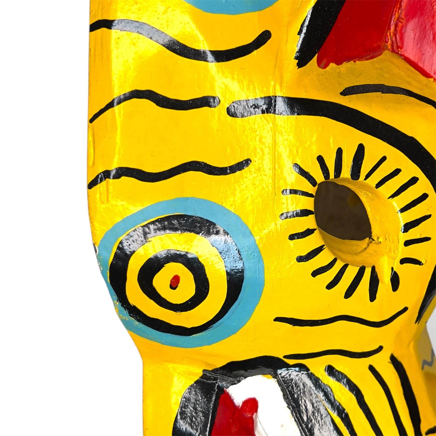 Vintage Guatemalan Jaguar Mask - From The Andes