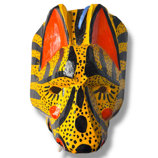 Vintage Guatemalan Jaguar Mask - From The Andes