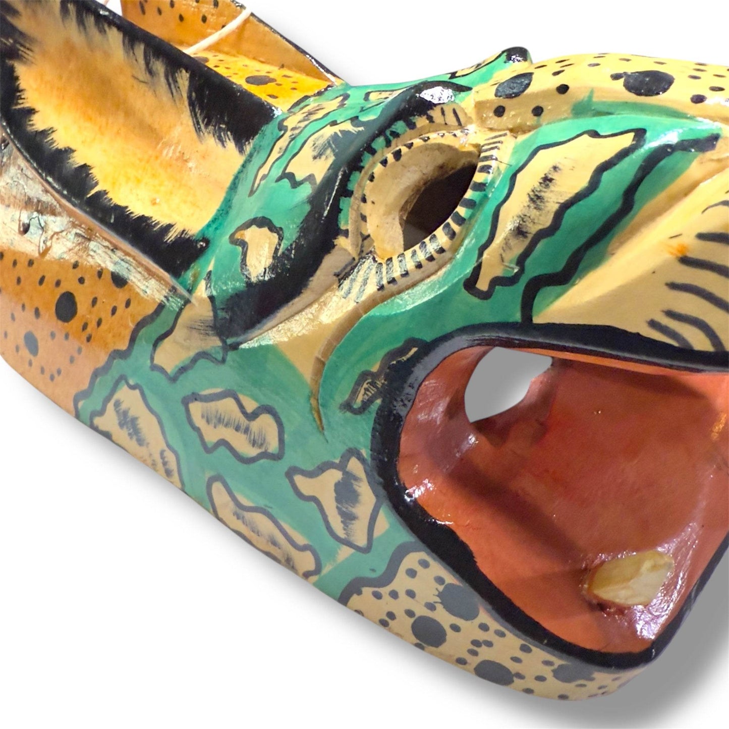 Vintage Guatemalan Jaguar Mask - From The Andes