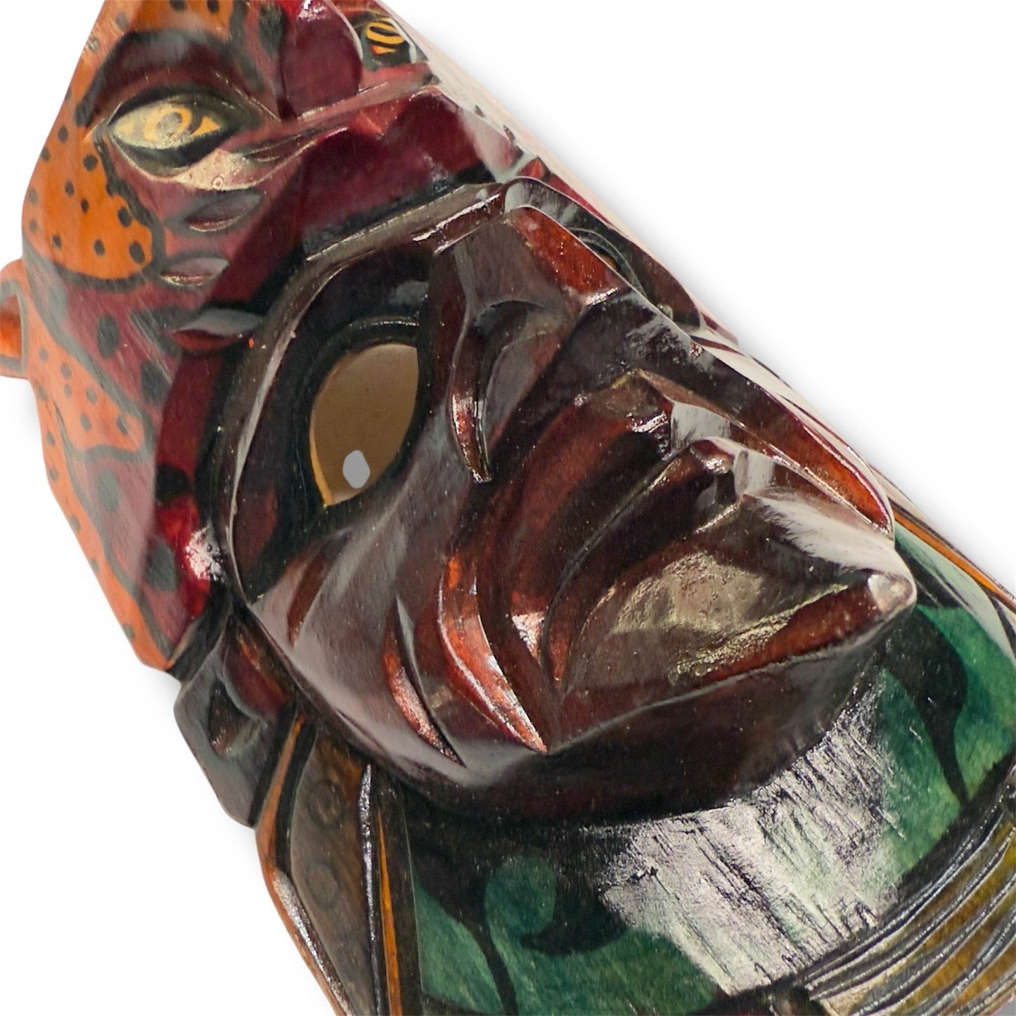 Vintage Guatemalan Jaguar Mask - From The Andes